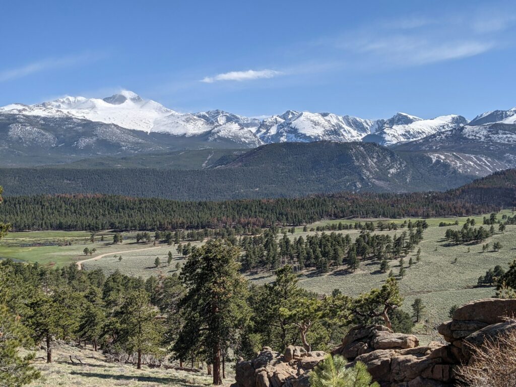 Estes Park, CO mountain view