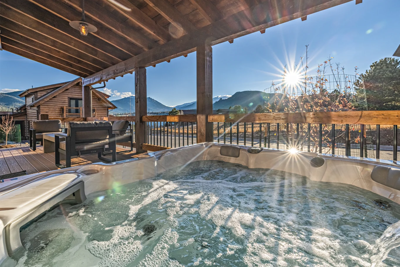 Estes Park Festival Cabins with Hot Tubs